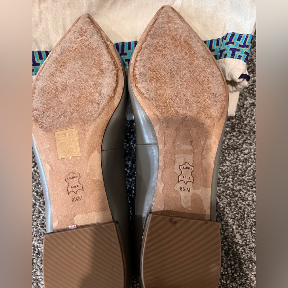 Tory Burch “T” Flat. Worn Once! - image 2